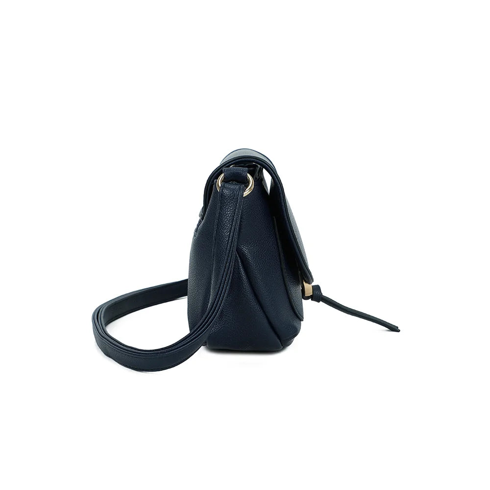 Profil du Mira marine : format compact de 8 cm de profondeur et boucle de réglage dorée – réf. Z-83082