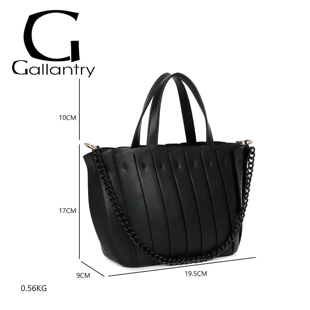 Dimensions du Rayon d’Élégance noir : 19,5 × 9 × 17 cm, anses de 10 cm, 0,56 kg – réf. A-9110