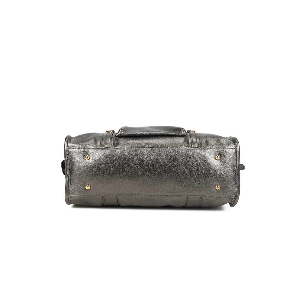 Dessous du Skyla Métallique Grand Dorée thesilver, vue de la base de ce grand cabas de 39 × 15 cm – réf. R-1979-5B