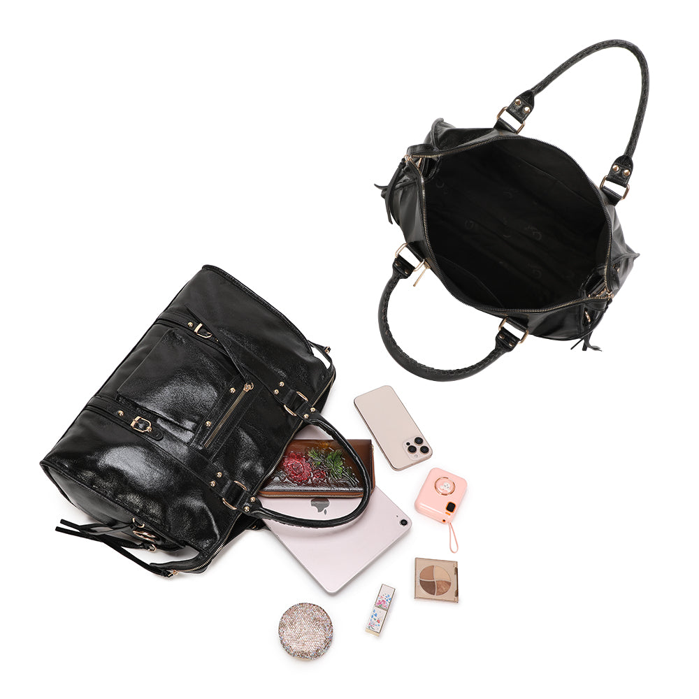 La Goldine – Grand sac cabas femme métallisé