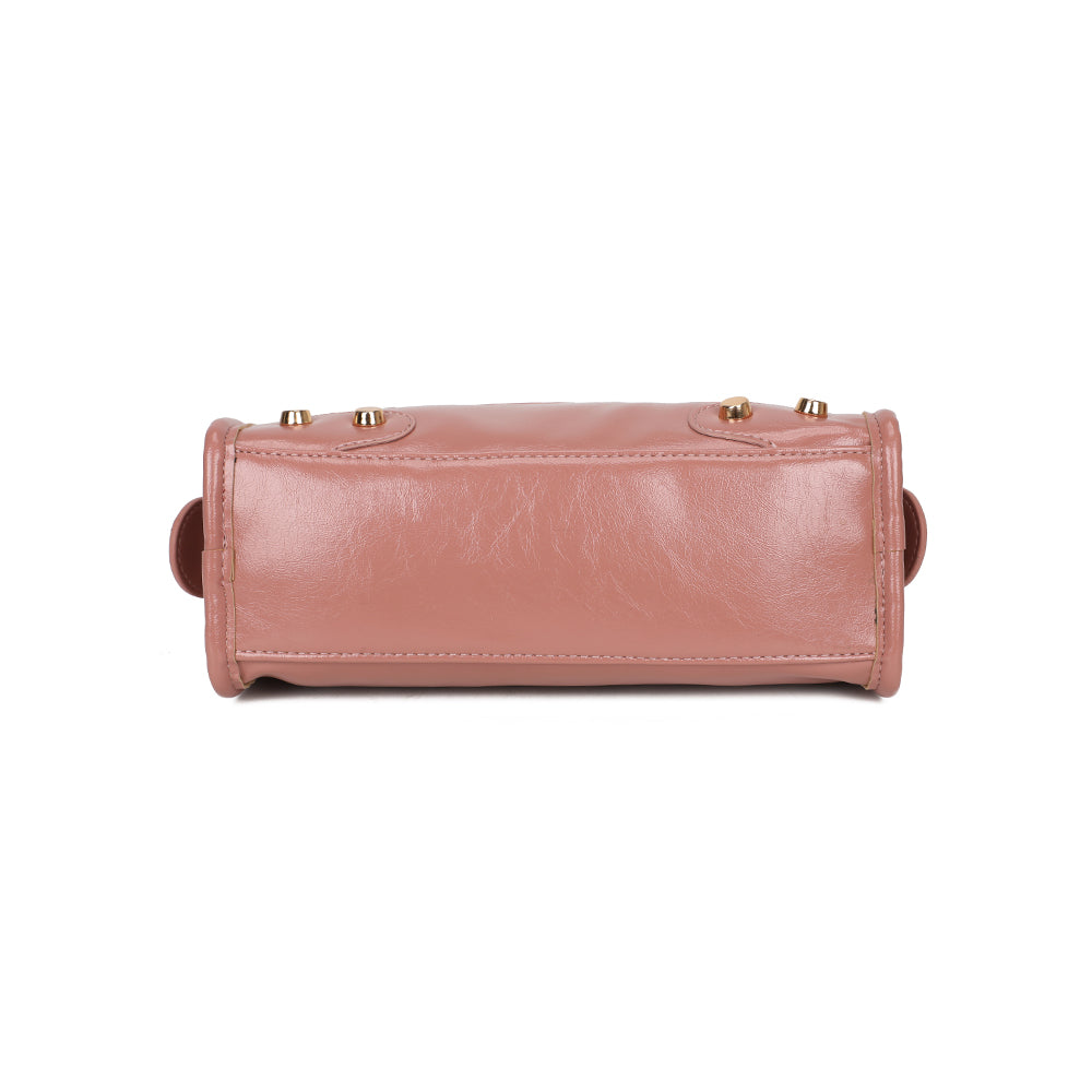 Dessous du sac Le Dorian rose foncé, format compact de 24 × 8 cm – réf. KJ-62088-1