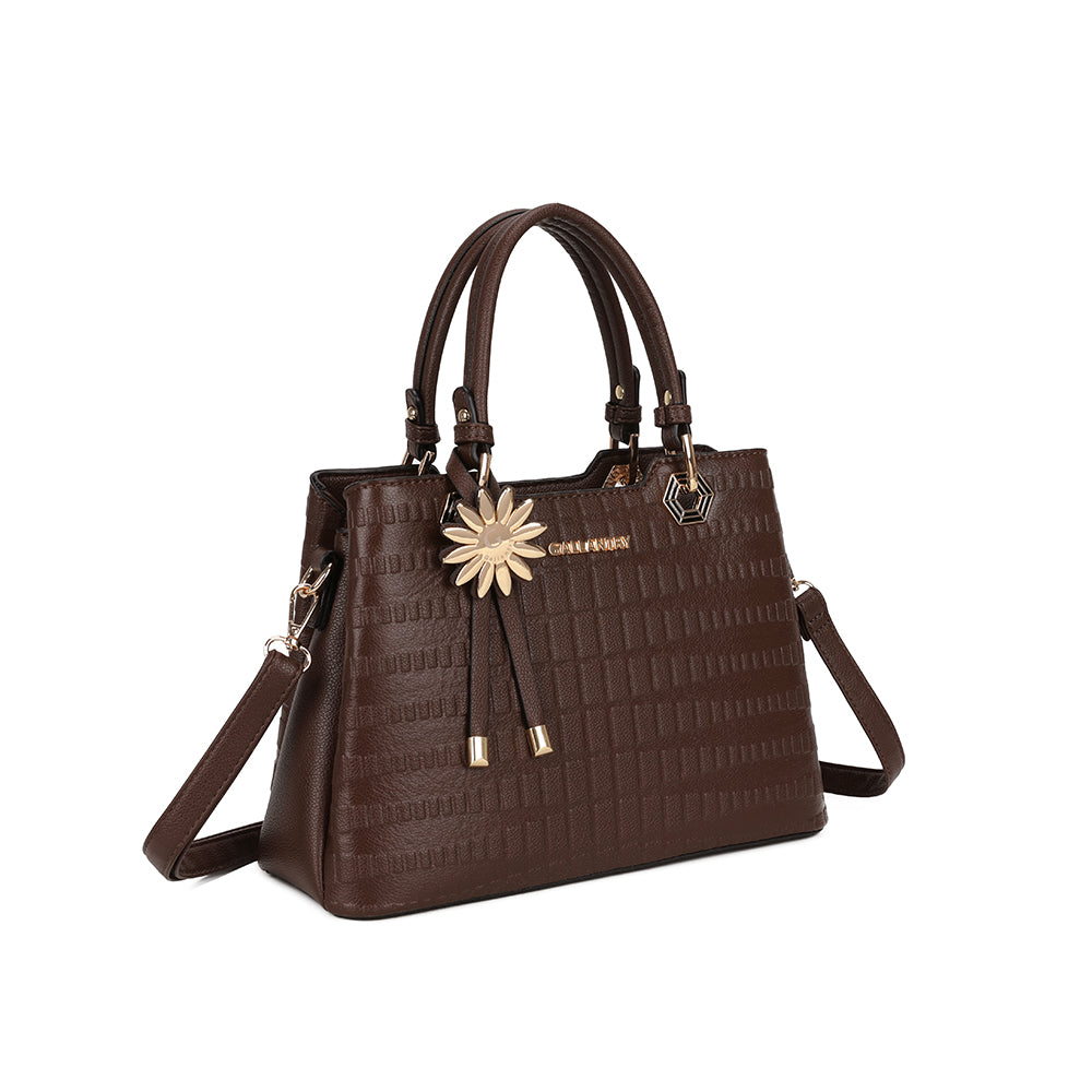La Fiora – Sac à main femme croco à bandoulière