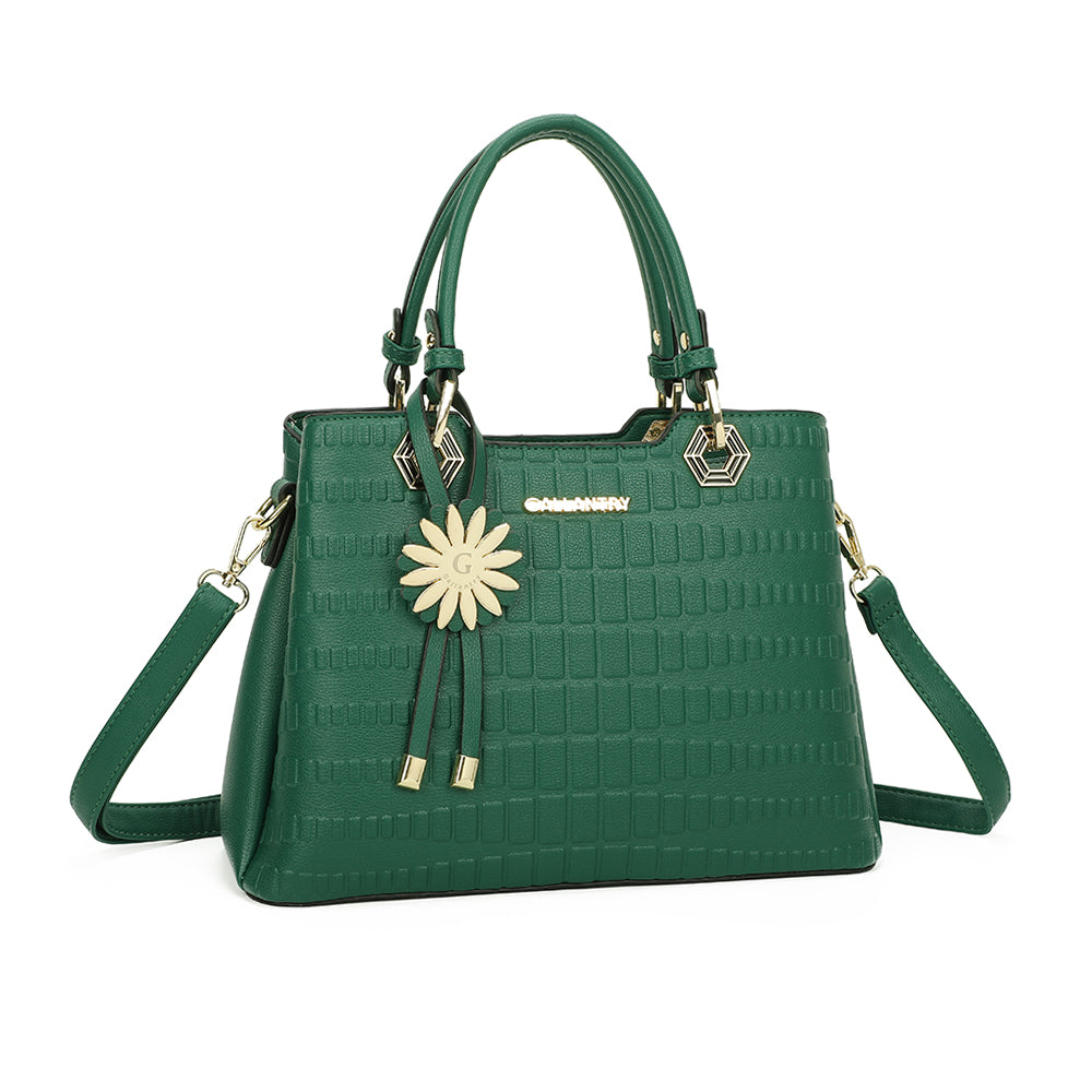 La Fiora – Sac à main femme croco à bandoulière
