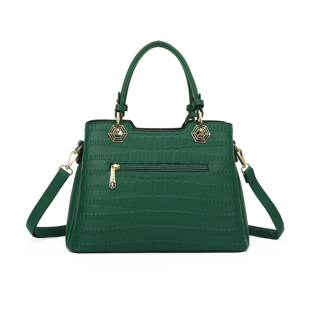 La Fiora – Sac à main femme croco à bandoulière
