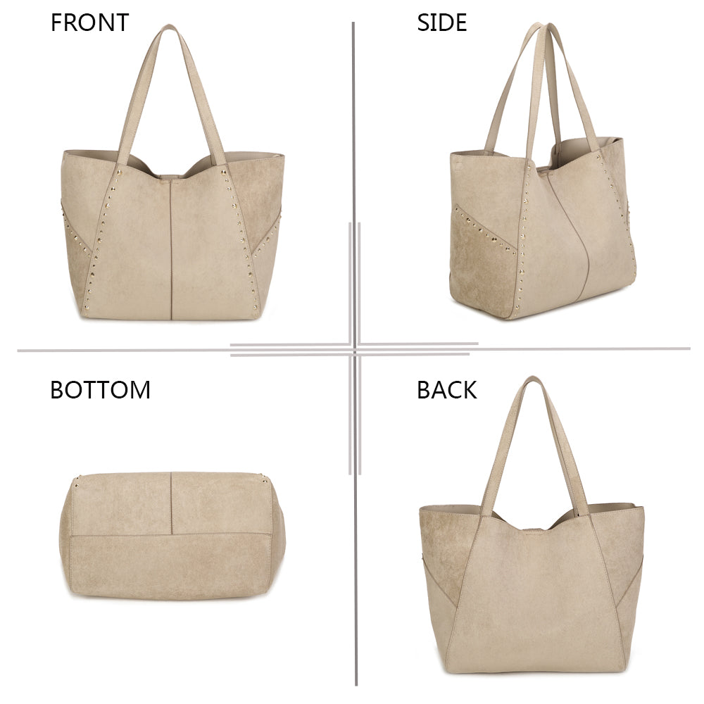 Le Rivana – Sac cabas femme clouté