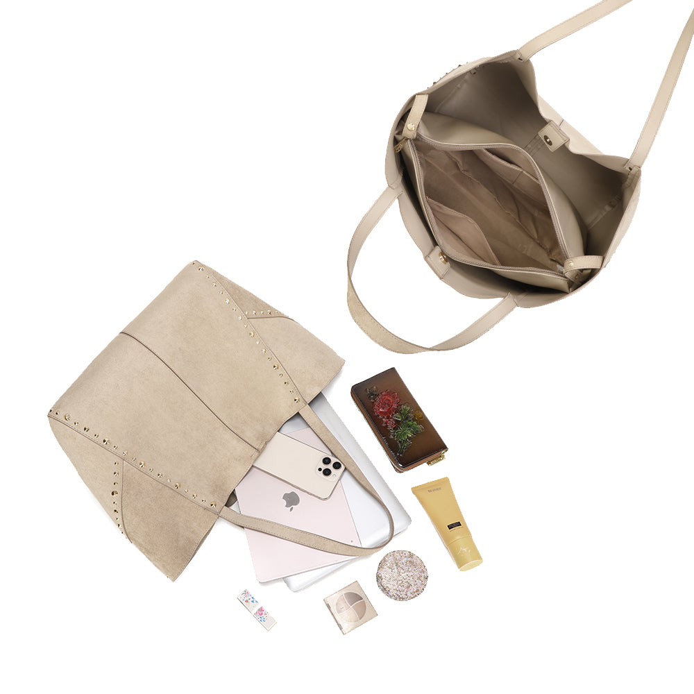 Le Rivana – Sac cabas femme clouté