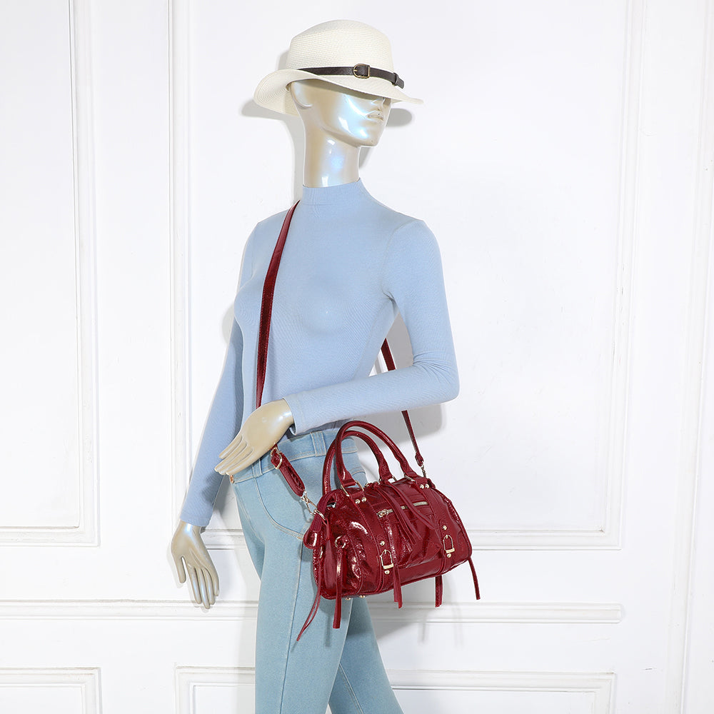 Le Skyla Brillant – Sac à main femme métallisé à bandoulière
