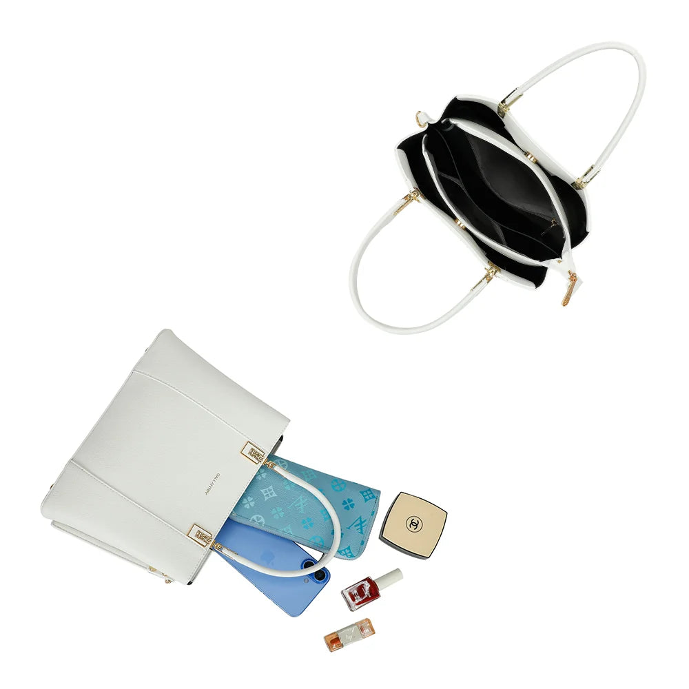 Intérieur du sac Abyss blanc : plusieurs compartiments, dont un compartiment central zippé – réf. DQ-8699