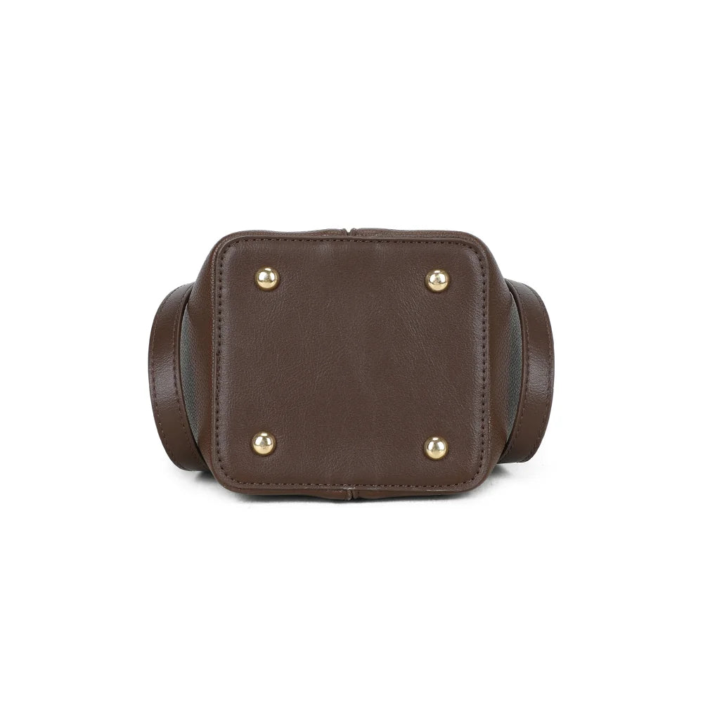 Dessous du Airy Style café, une base compacte qui garde la forme structurée du sac – réf. Z-83093
