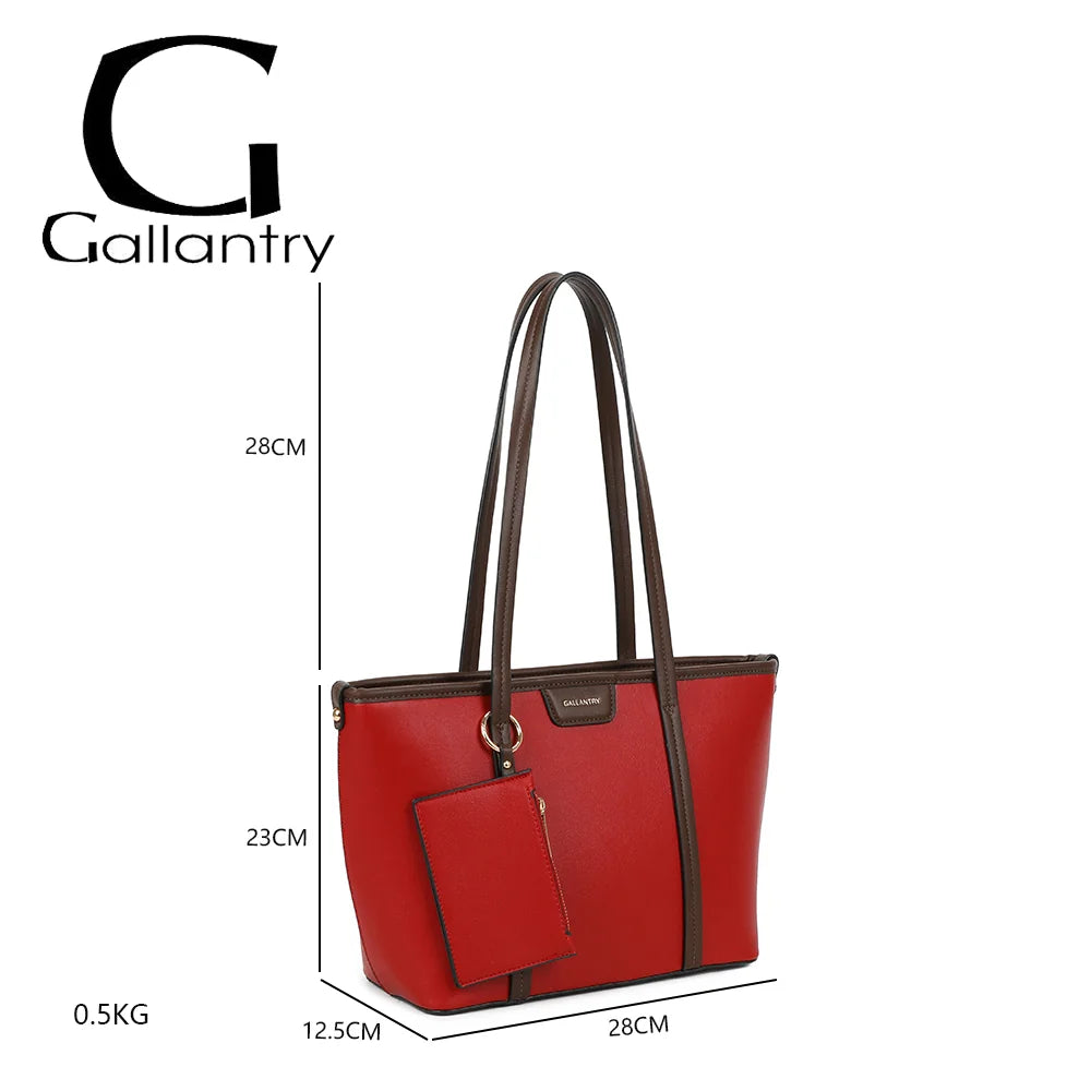 Dimensions de l’Alméa rouge : 28 × 12,5 × 23 cm, anses de 28 cm, poids 0,5 kg