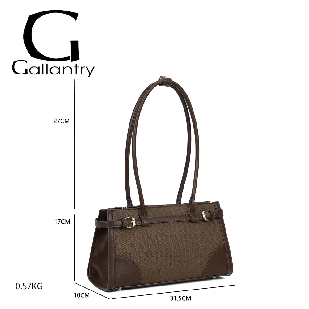 Dimensions du sac Amarante marron : 31,5 × 10 × 17 cm pour un poids léger de 0,57 kg