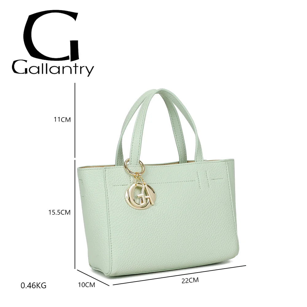 Dimensions du Belleza vert clair : 22 × 10 × 15,5 cm, poignées de 11 cm, poids de 0,46 kg – réf. Z-83077