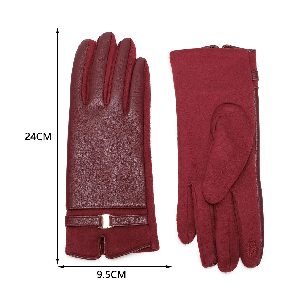 Guide de taille des gants Boucle Prestige bordeaux : taille unique, 24 cm de longueur et 9,5 cm de largeur – réf. PT-77004