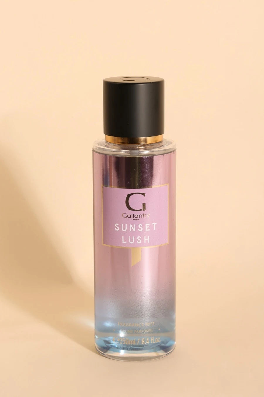 Flacon vaporisateur 250 ml de la brume parfumée corps et cheveux Sunset Lush de Gallantry Paris
