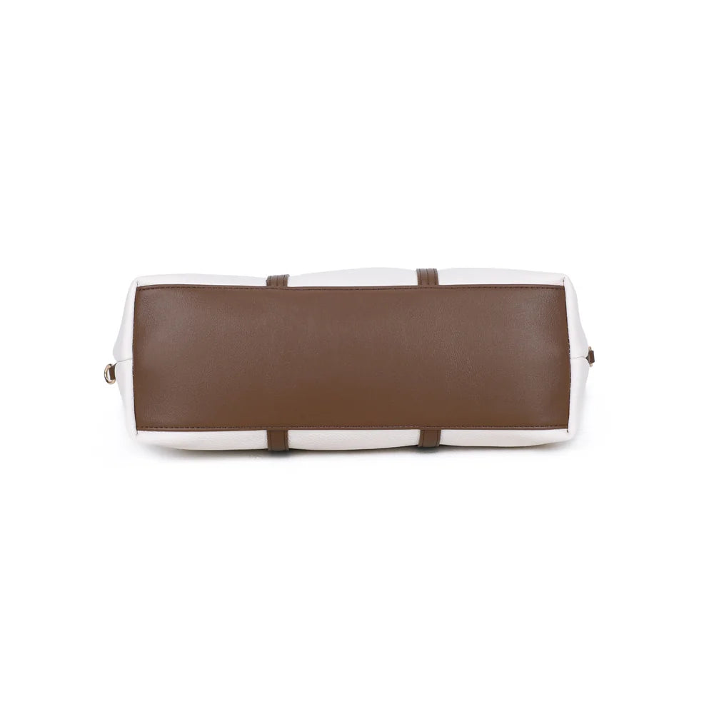 Dessous du Business Line beige/coffee : une base de 35 × 12 cm pour ranger tablette et documents – réf. OS-51001