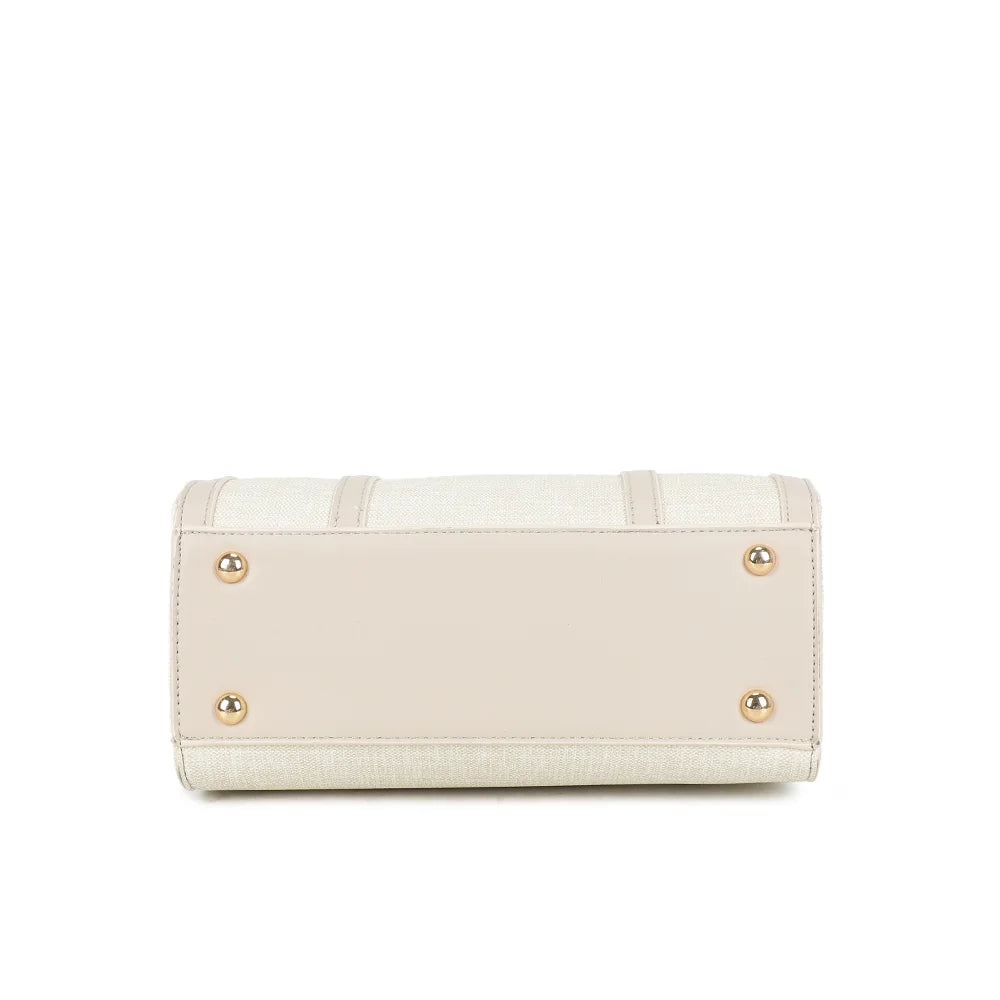 Dessous du Camden beige : base rectangulaire qui garde le sac bien droit – réf. R-2013-1