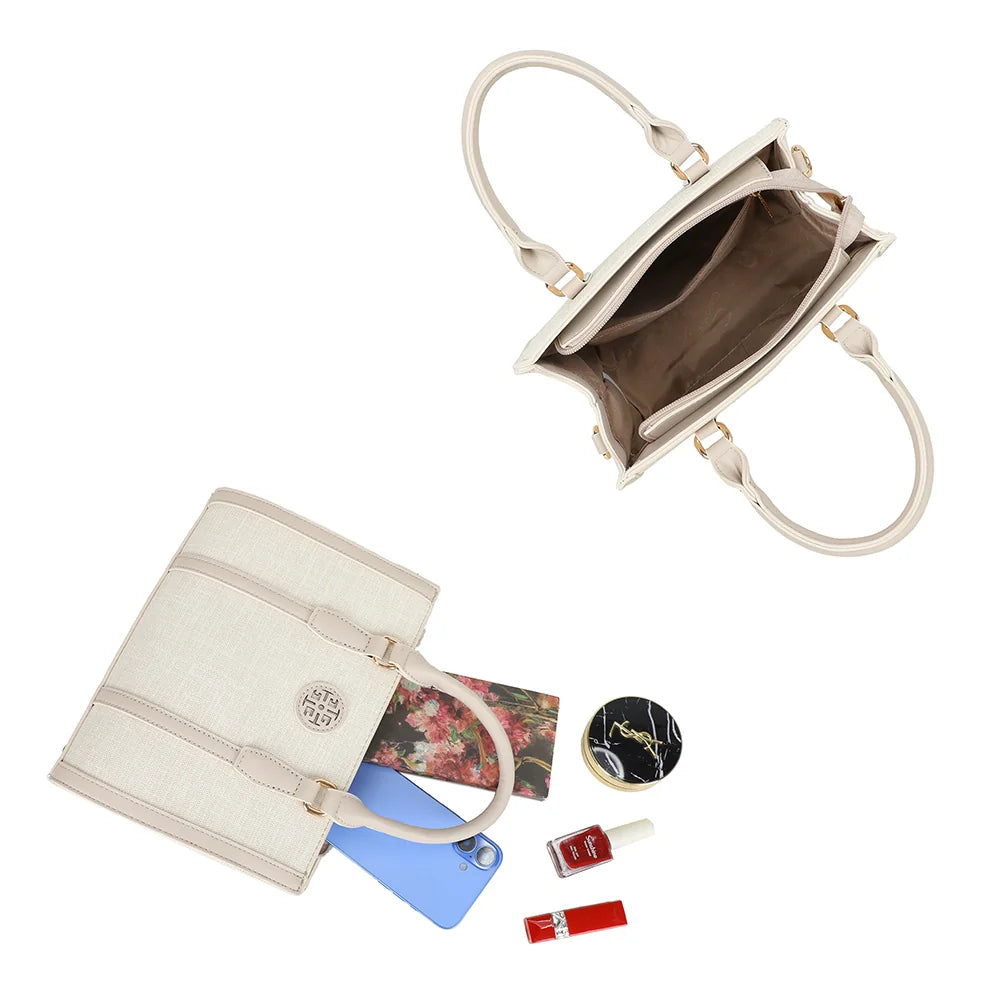Intérieur du Camden beige : fermeture zippée et poche intérieure zippée pour les essentiels – réf. R-2013-1