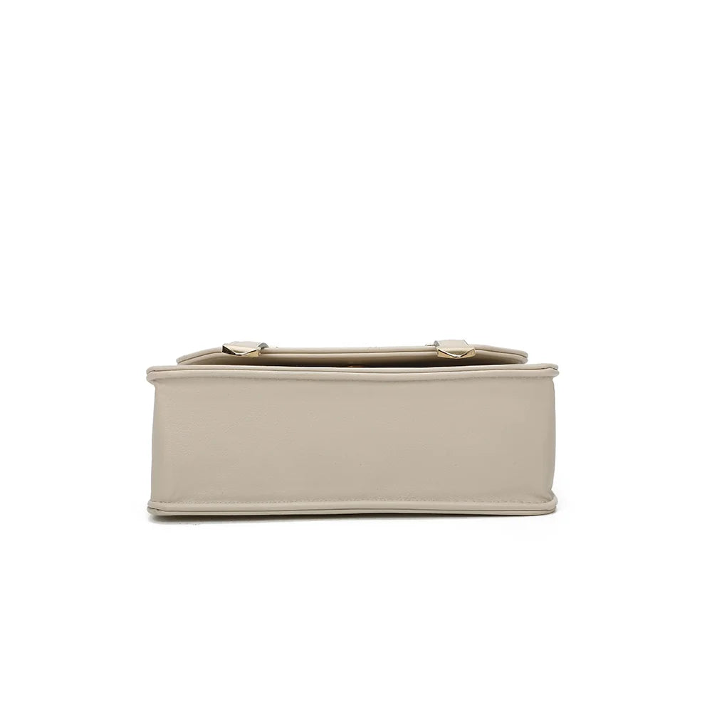 Dessous du Chic Intemporel beige : base rectangulaire nette de 22 × 8 cm – réf. C-0156