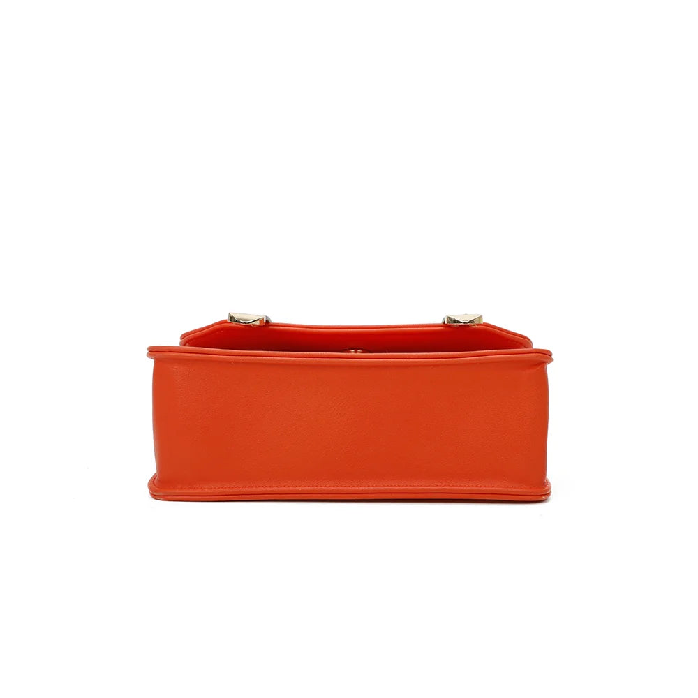 Dessous du Chic Intemporel orange : base rectangulaire nette de 22 × 8 cm – réf. C-0156