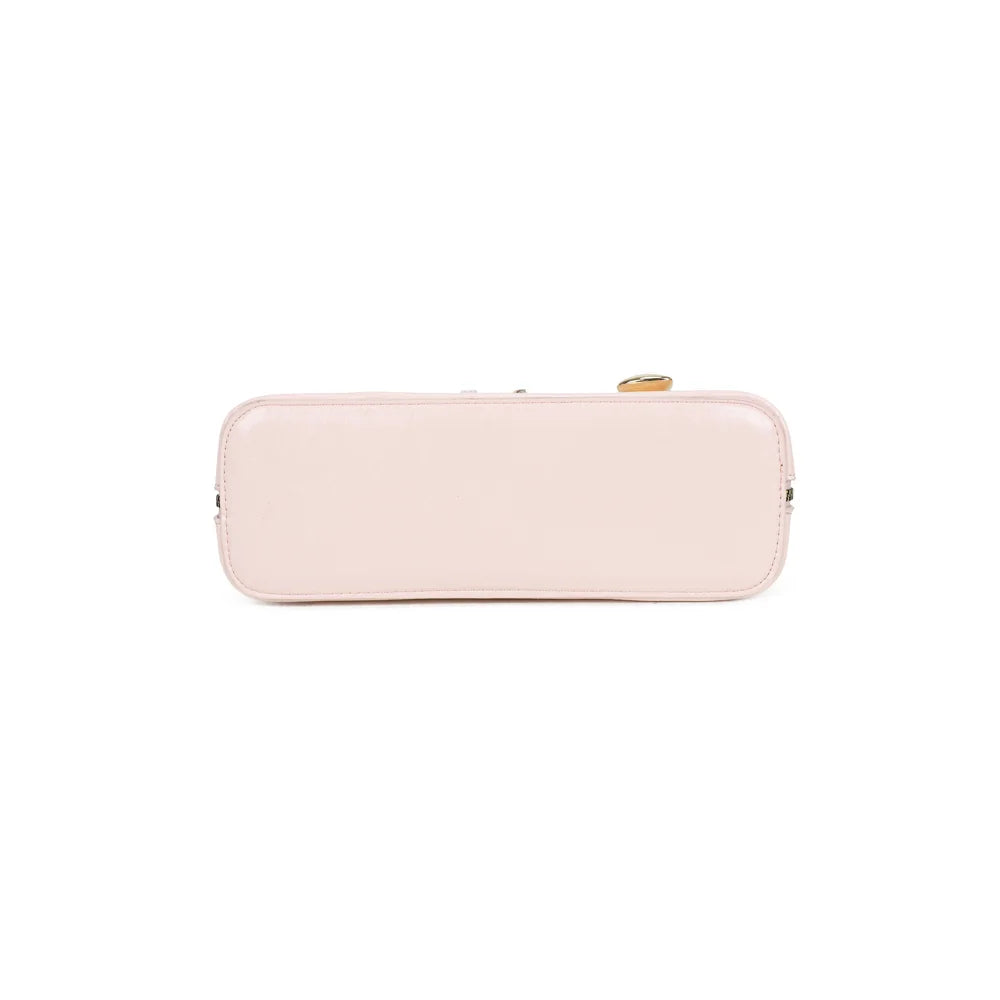 Dessous du sac Cintura rose, qui montre la silhouette arrondie et la finition lisse et brillante – réf. KJ-62072