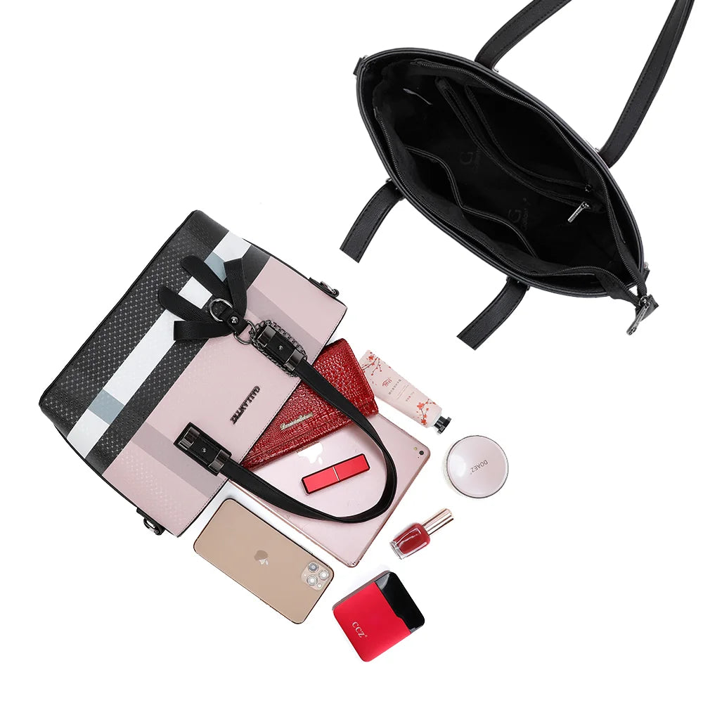 Intérieur zippé du Contrast Pop rose clair avec poche zippée et poches plaquées pour ranger les essentiels – réf. M-9329-17