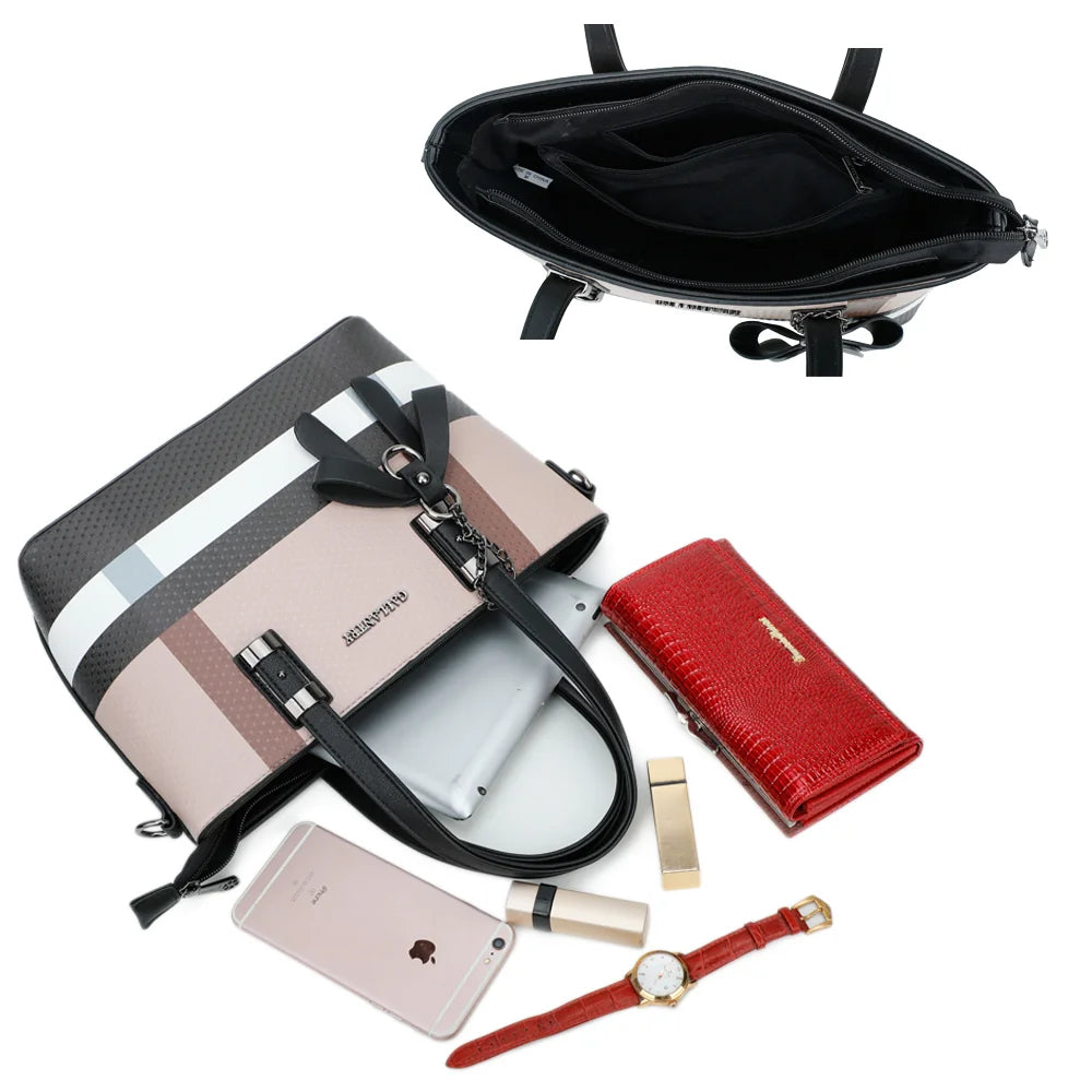 Intérieur zippé du Contrast Pop taupe/noir avec poche zippée et poches plaquées pour ranger les essentiels – réf. M-9329-17