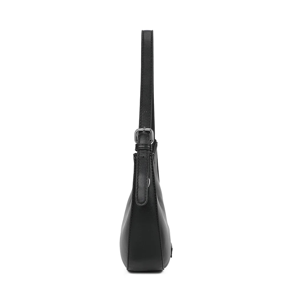 Profil du Cyra noir : 7 cm de profondeur pour un format compact qui se glisse sous le bras – réf. HJ-1768
