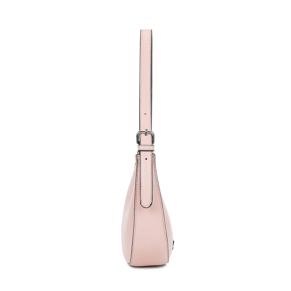 Profil du Cyra rose : 7 cm de profondeur pour un format compact qui se glisse sous le bras – réf. HJ-1768