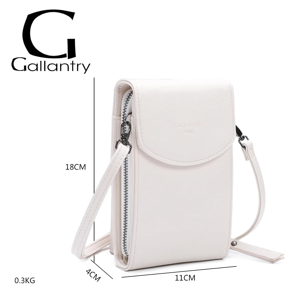 Dimensions du Délicate beige : 11 × 4 × 18 cm pour 0,30 kg, idéal pour téléphone et essentiels – réf. L-86011
