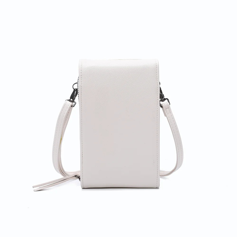 Dos du Délicate beige, ligne rectangulaire épurée en simili cuir à grain fin et surpiqûres ton sur ton – réf. L-86011