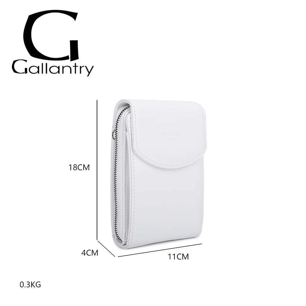 Dimensions du Délicate blanc : 11 × 4 × 18 cm pour 0,30 kg, idéal pour téléphone et essentiels – réf. L-86011
