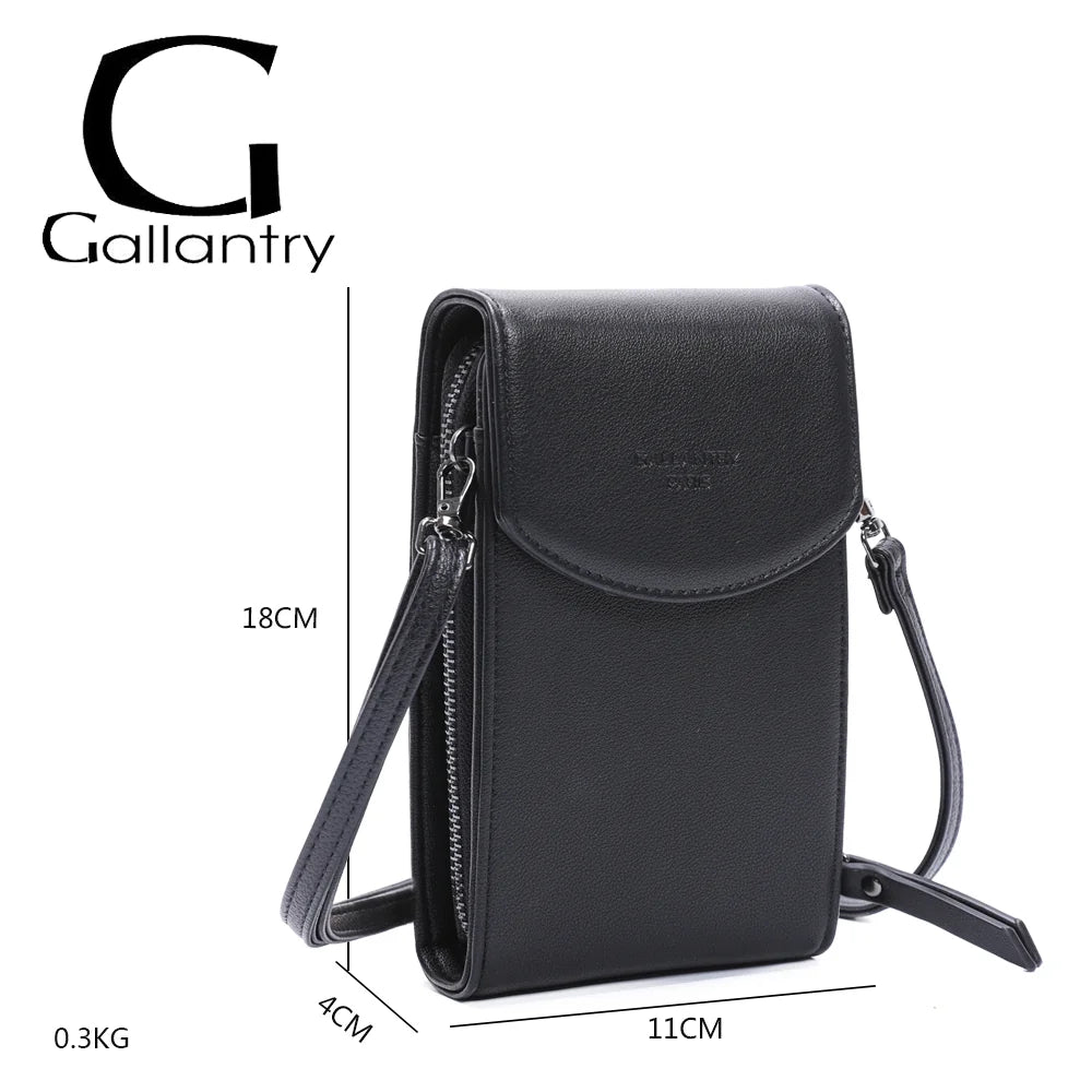 Dimensions du Délicate noir : 11 × 4 × 18 cm pour 0,30 kg, idéal pour téléphone et essentiels – réf. L-86011