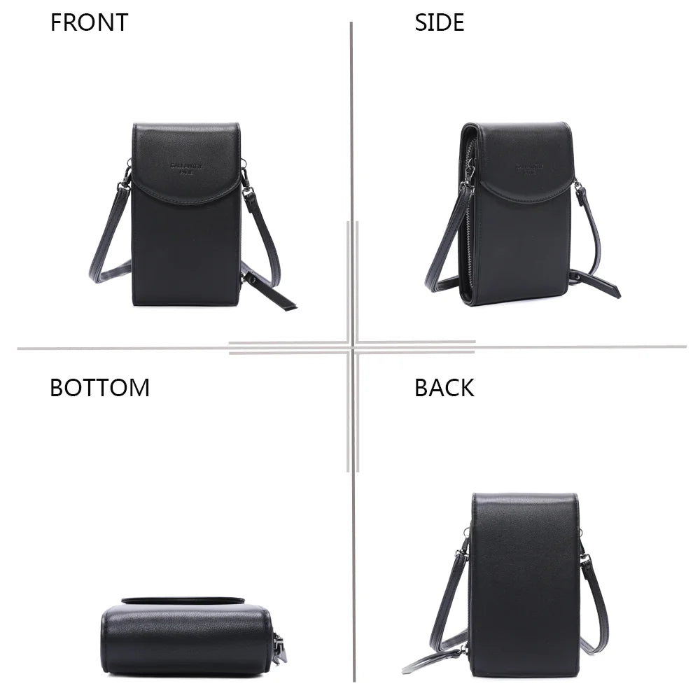 Délicate noir sous quatre angles : face, côté zippé, dessous et dos pour découvrir chaque détail – réf. L-86011