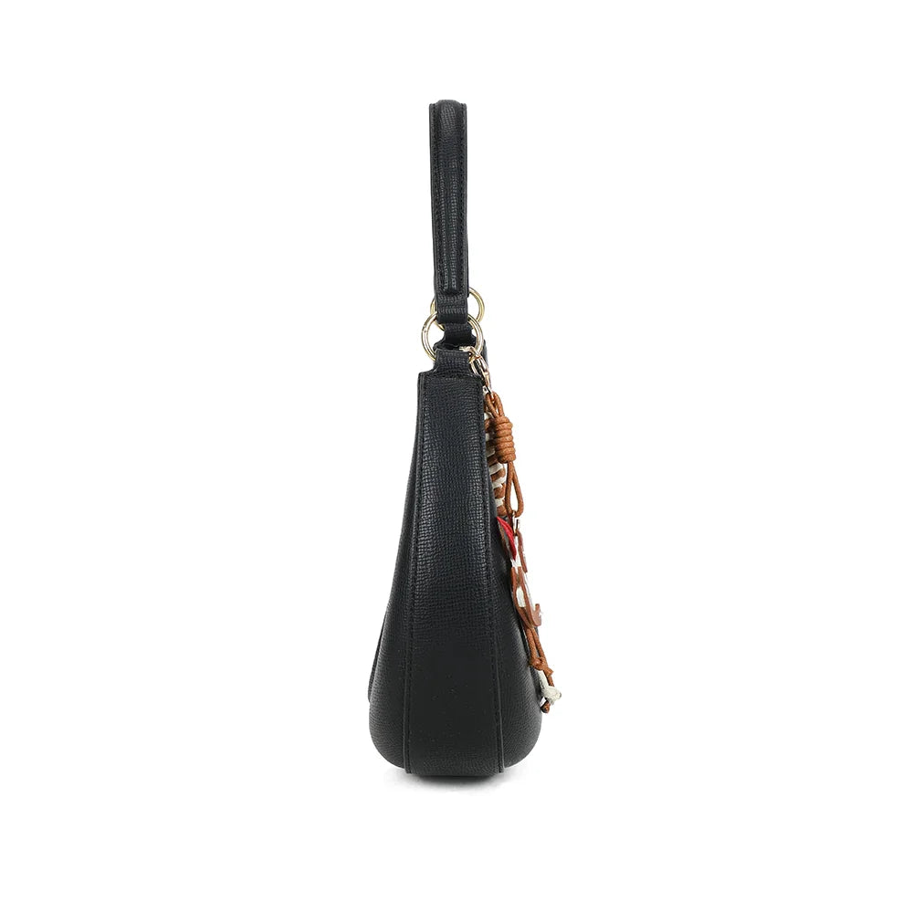 Profil du Dolce Luna noir : format fin de 6 cm de profondeur et zip doré – réf. HS-43001