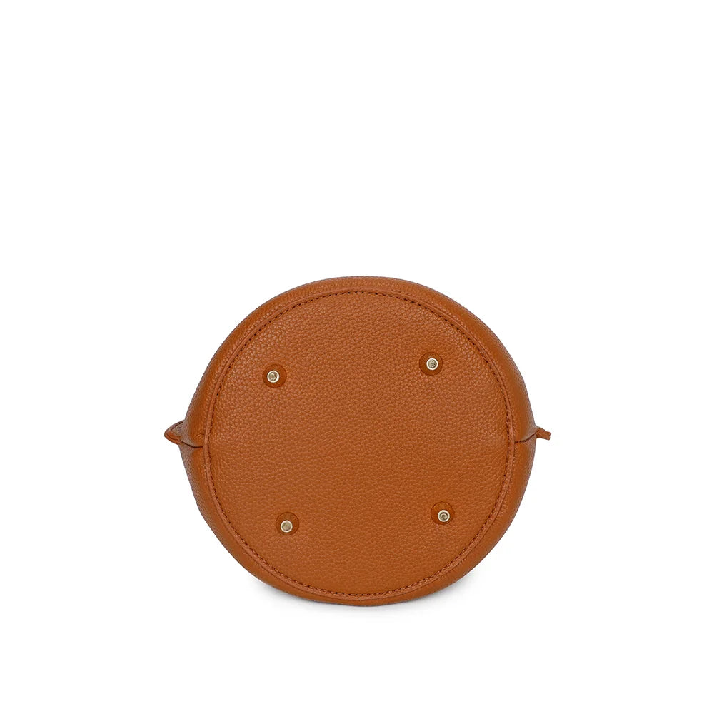 Fond plat du sac Éclat de Rêve marron, pour une bonne stabilité posé – réf. KJ-62050
