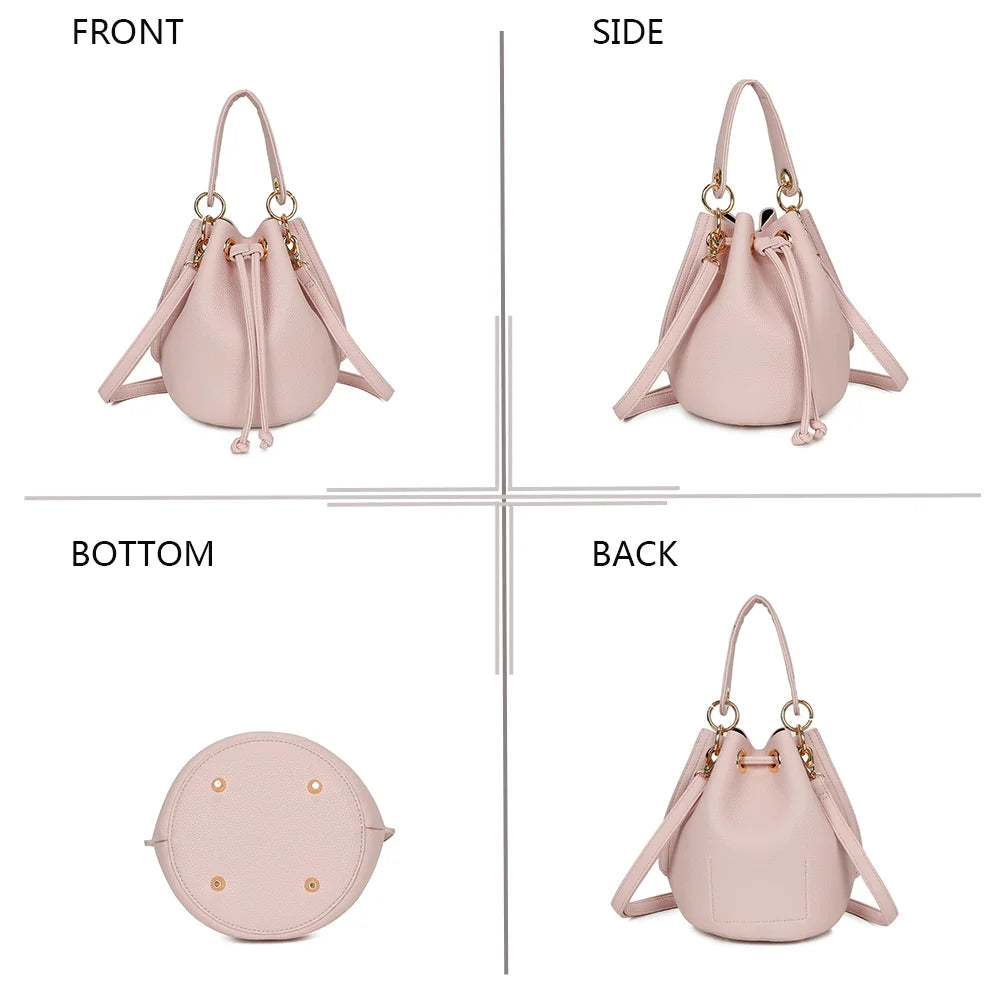Éclat de Rêve rose sous quatre angles : face, côté, fond et dos – réf. KJ-62050