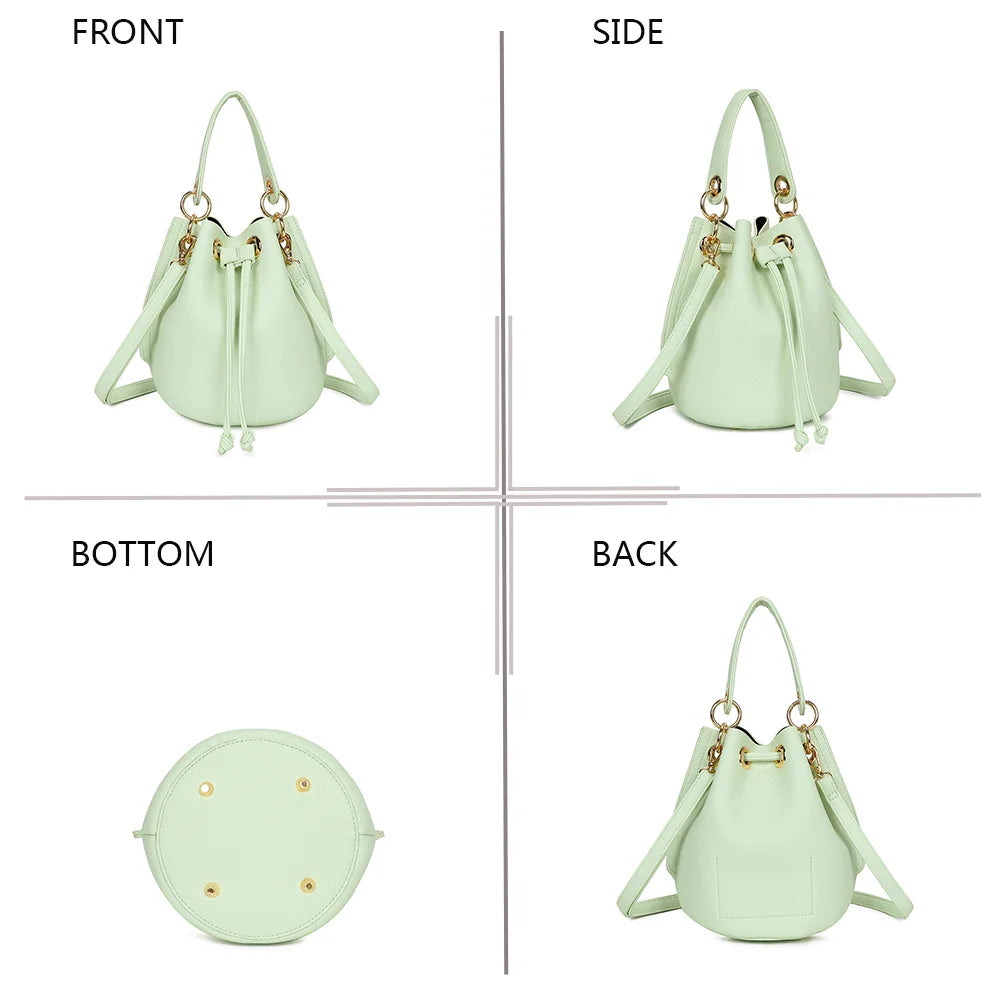 Éclat de Rêve vert clair sous quatre angles : face, côté, fond et dos – réf. KJ-62050