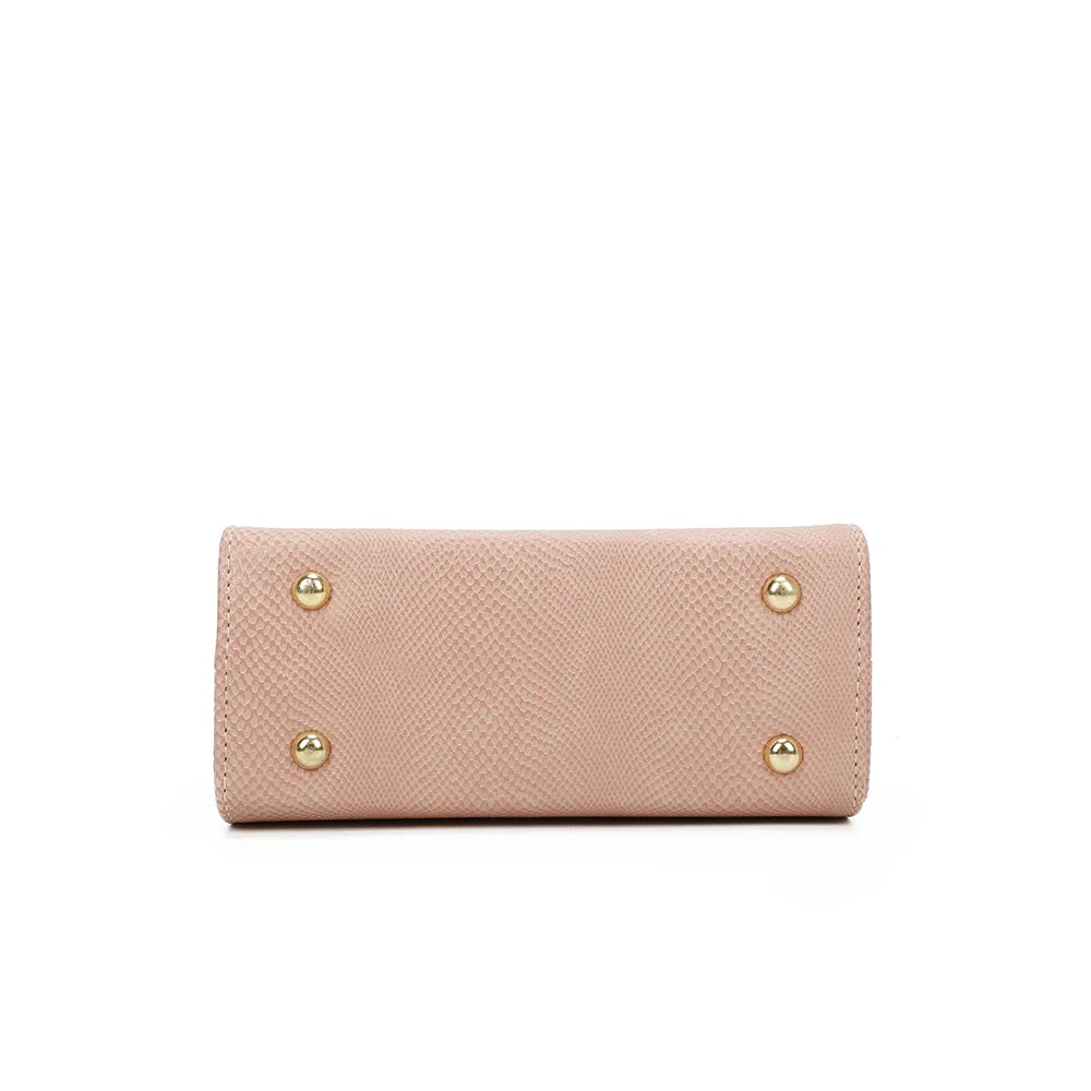 Dessous de l’Éclat Moderne rose : base plate et rectangulaire posée sur de petits pieds dorés – réf. HY-5422