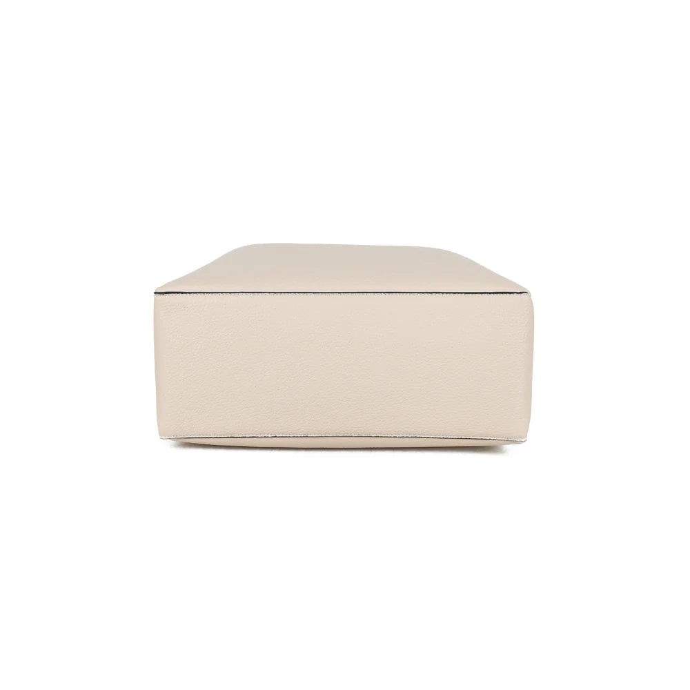 Dessous de l’Élégance Daily beige, base rectangulaire de 32 × 13 cm en simili cuir grainé – réf. DQ-8731