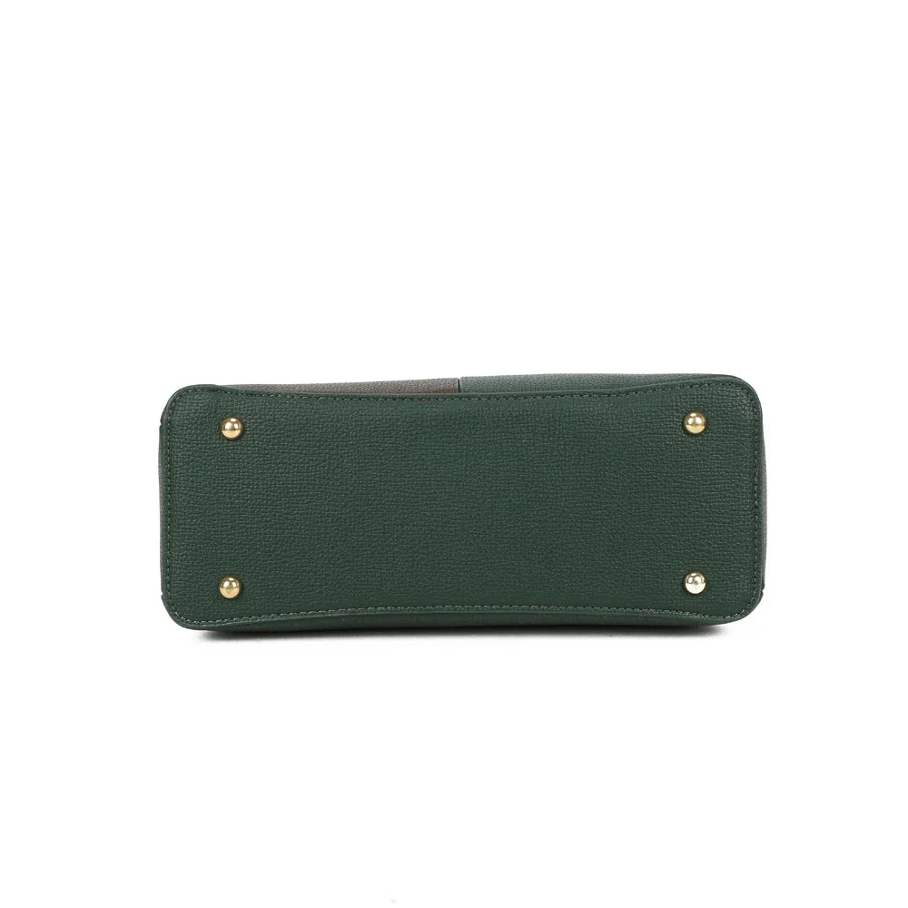 Dessous d’Élisa vert : base de 30 × 12 cm en synthétique texturé, vue de la face inférieure – réf. A-9130