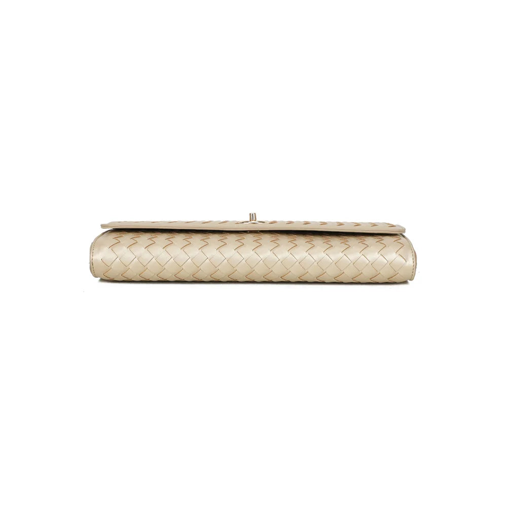 Dessous de l’Élixir Tressé or : une base fine de 4 cm de profondeur sur 30 cm de longueur – réf. DQ-8730