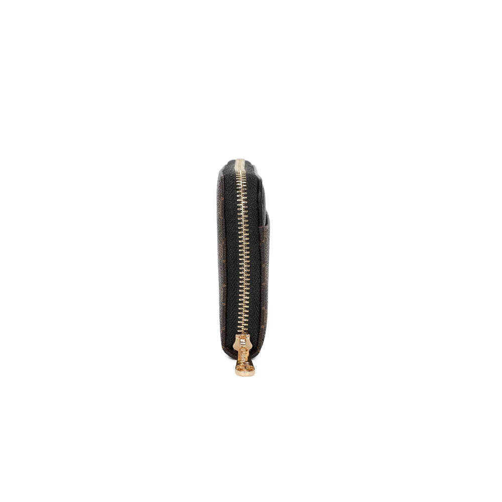 Profil de l’Élysée Zip noir : format plat de 2,5 cm d’épaisseur, facile à glisser dans un sac