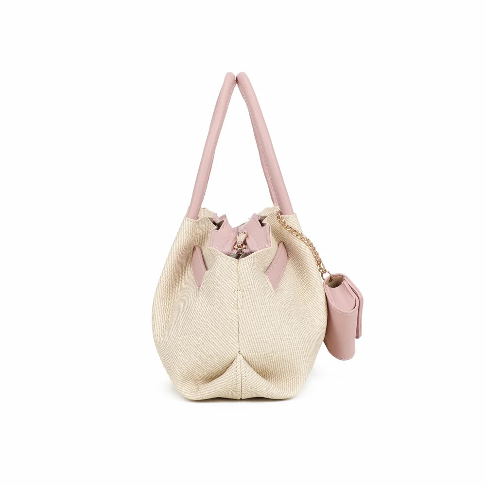 Profil d’Esmée rose : format compact de 11 cm de profondeur et côtés froncés – réf. A-9156-1