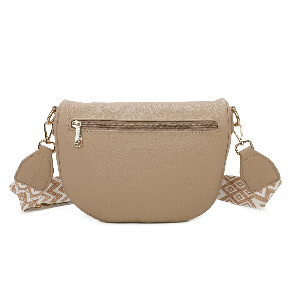 Dos de l’Essentiel champagne : forme arrondie et simili cuir grainé au toucher doux – réf. Z-83051
