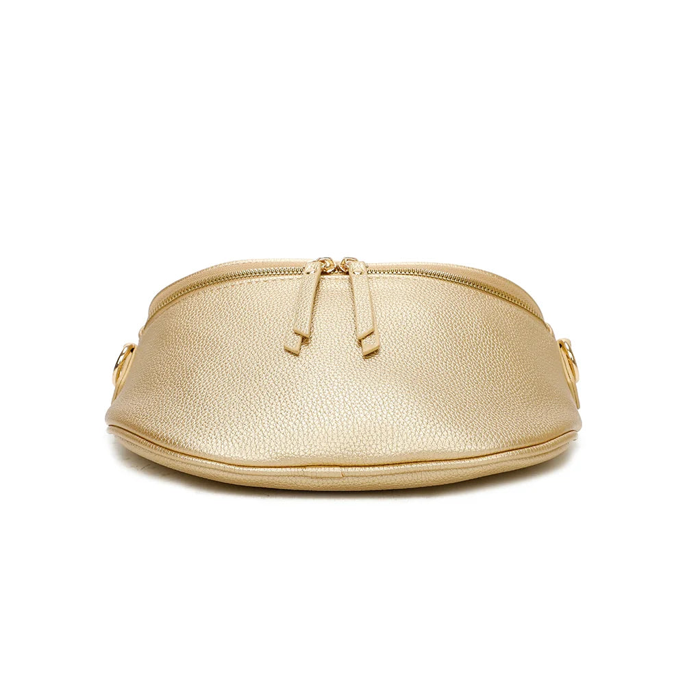 Vue du dessous de l’Essentiel bronze : base arrondie en simili cuir grainé vegan – réf. Z-83051