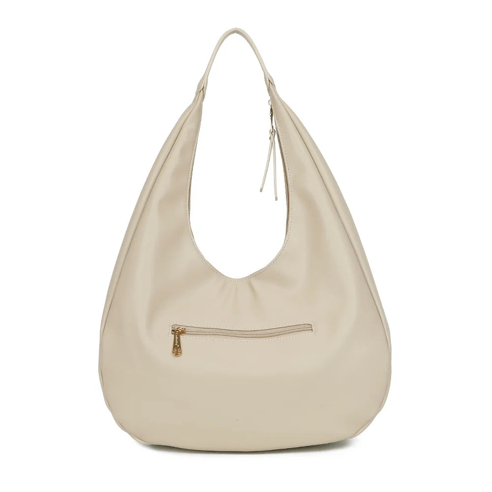 Dos du Fleur de Lune beige avec sa poche zippée pour ranger les petits objets – réf. G-7494