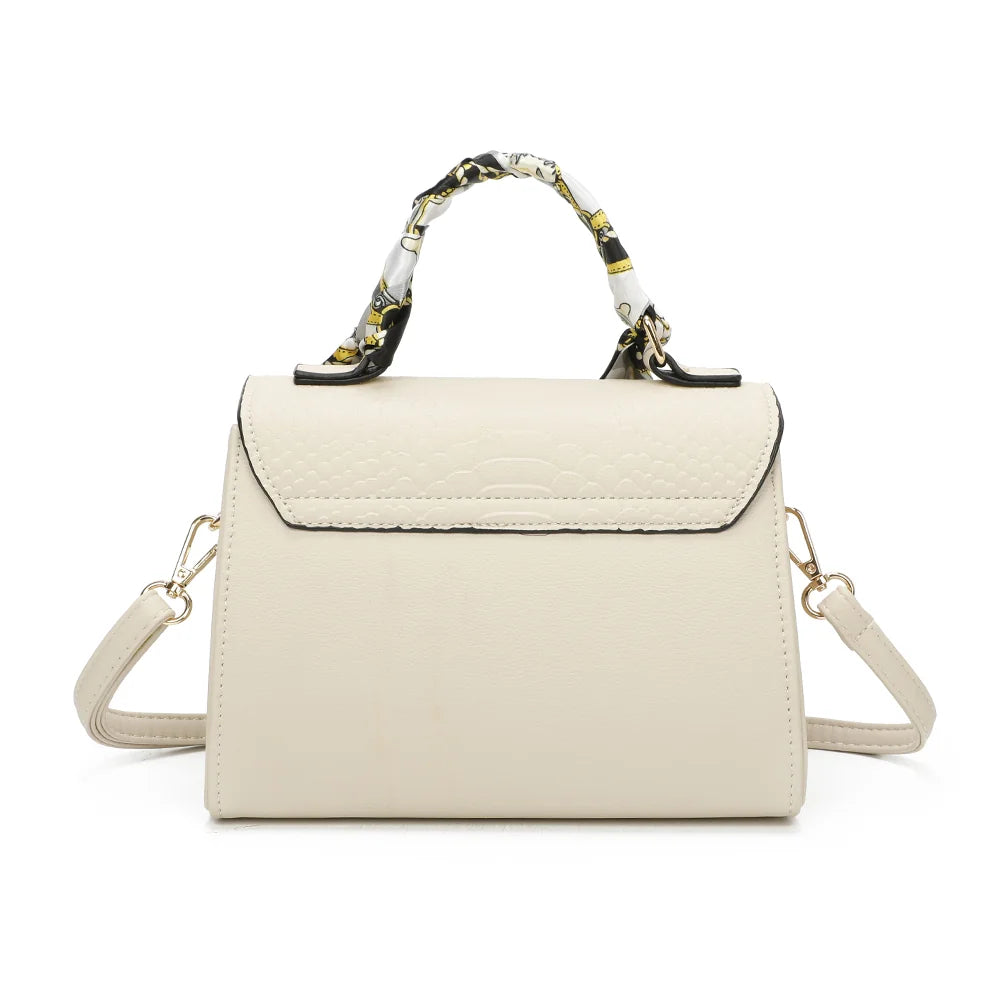 Dos du Giuliana beige, surface grainée et ligne nette de la silhouette structurée – réf. M-9382-1