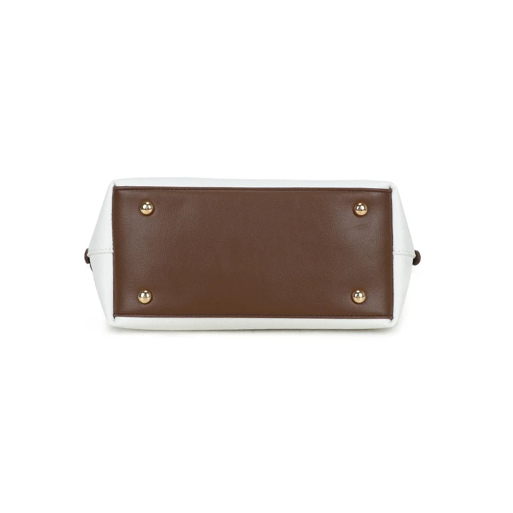 Dessous du sac Horizon Duo blanc, base plate qui lui permet de tenir debout – réf. R-2038