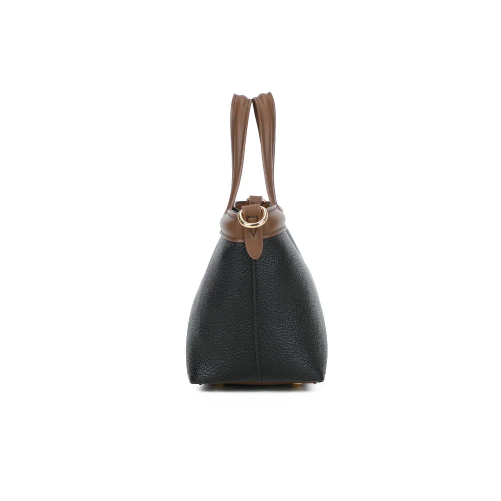 Profil du Horizon Duo noir : anneau doré latéral pour accrocher la bandoulière amovible – réf. R-2038