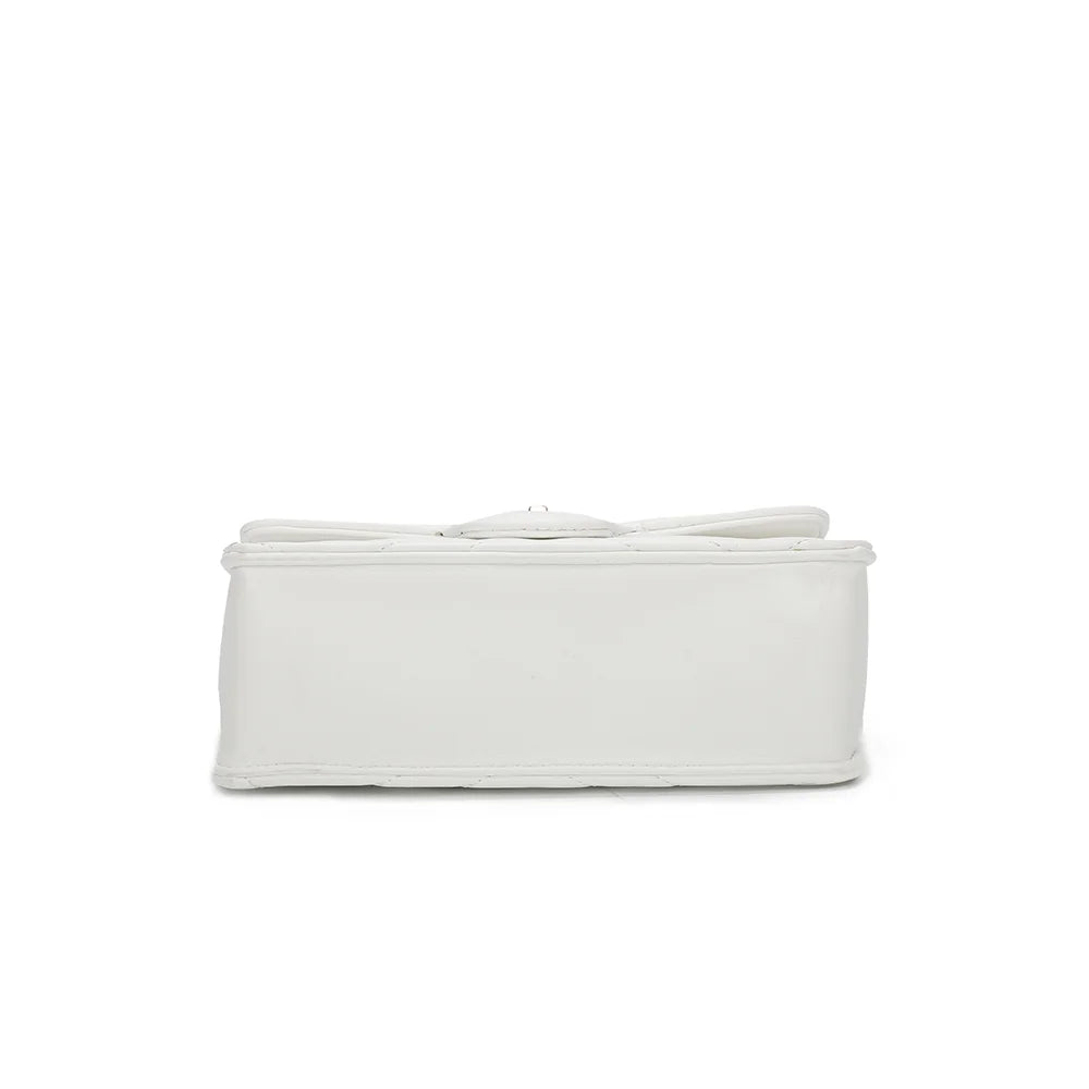 Dessous de L’Allegra blanc, un format rectangulaire compact de 22 × 8 cm – réf. C-0159